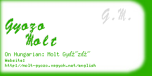 gyozo molt business card